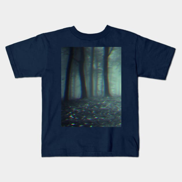 3D forest Kids T-Shirt by melcu